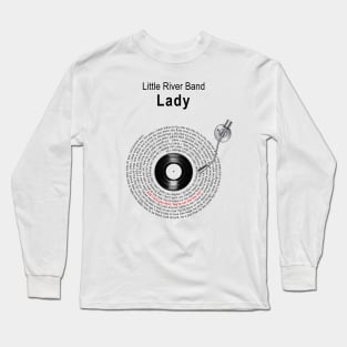 LADY LYRICS ILLUSTRATIONS Long Sleeve T-Shirt